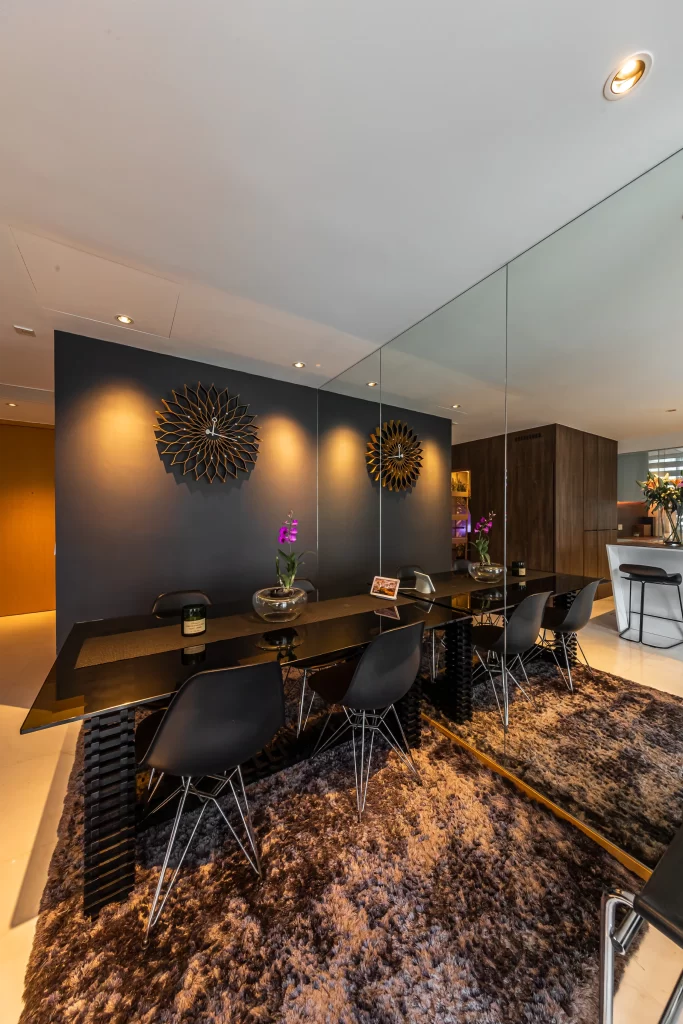 the vida condo interior design dining room