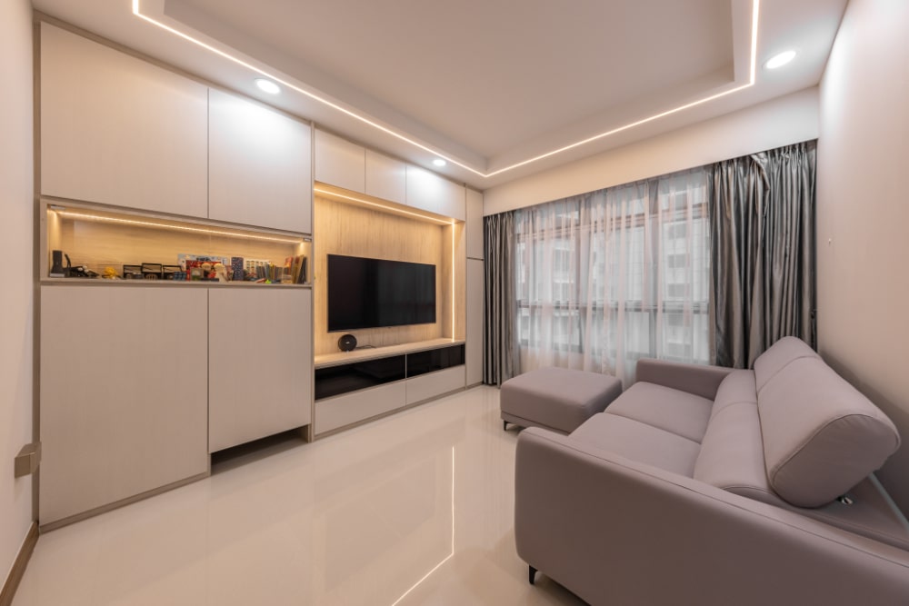 112b alkaff, 3-room HDB design, living room