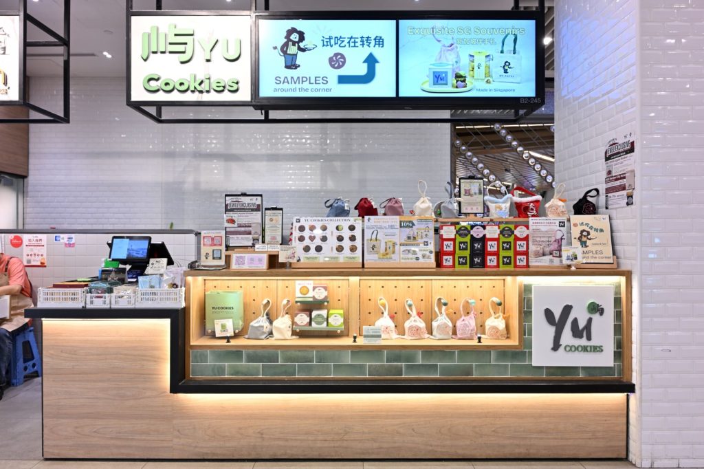 Yu Cookies @ Jewel Changi commercial design storefront counter