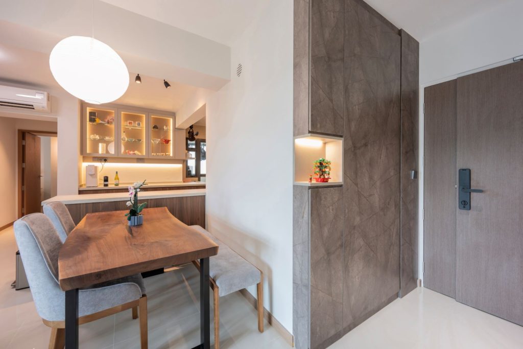 Blk 178 Hougang 4 Room HDB BTO dining area