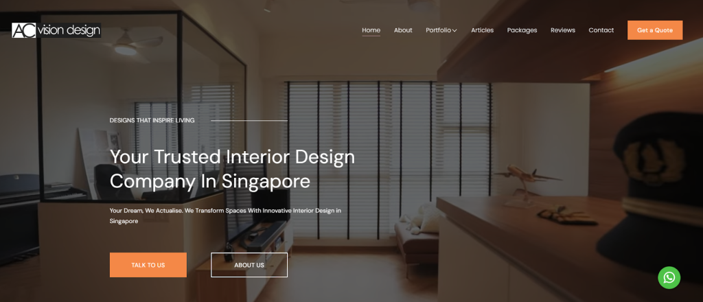 Top interior designer Singapore AC Vision