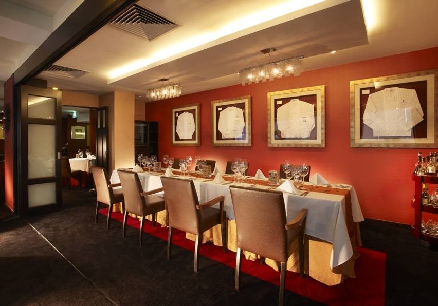 Le Saint Julien restaurant interior design private dining area