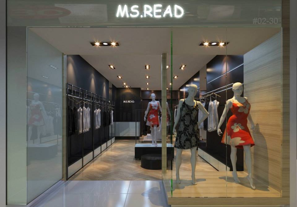 MS Read retail interior design store entrance