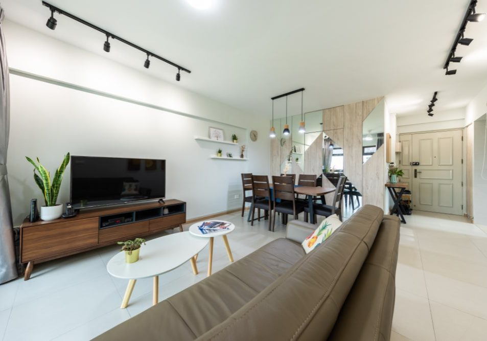 185 bedok north, 4-Room HDB Resale, HDB interior design, open concept living room